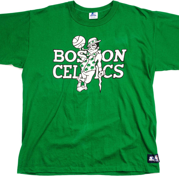 VINTAGE STARTER NBA BOSTON CELTICS TEE SHIRT SIZE XL MADE IN USA