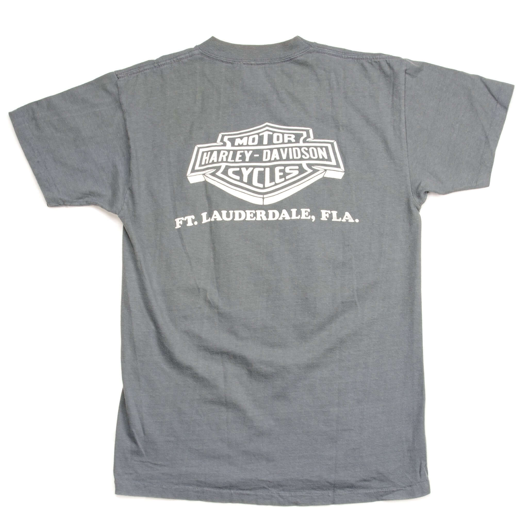 VINTAGE 3D EMBLEM HARLEY DAVIDSON TEE SHIRT 1990 SIZE MEDIUM MADE IN USA