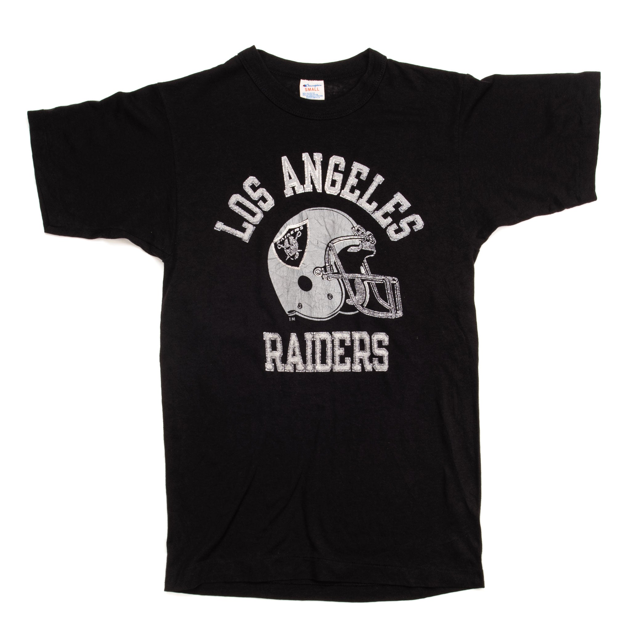 Sports / College Vintage Champion NFL Los Angeles Raiders Tee Shirt Early 1980s Xs Made in USA