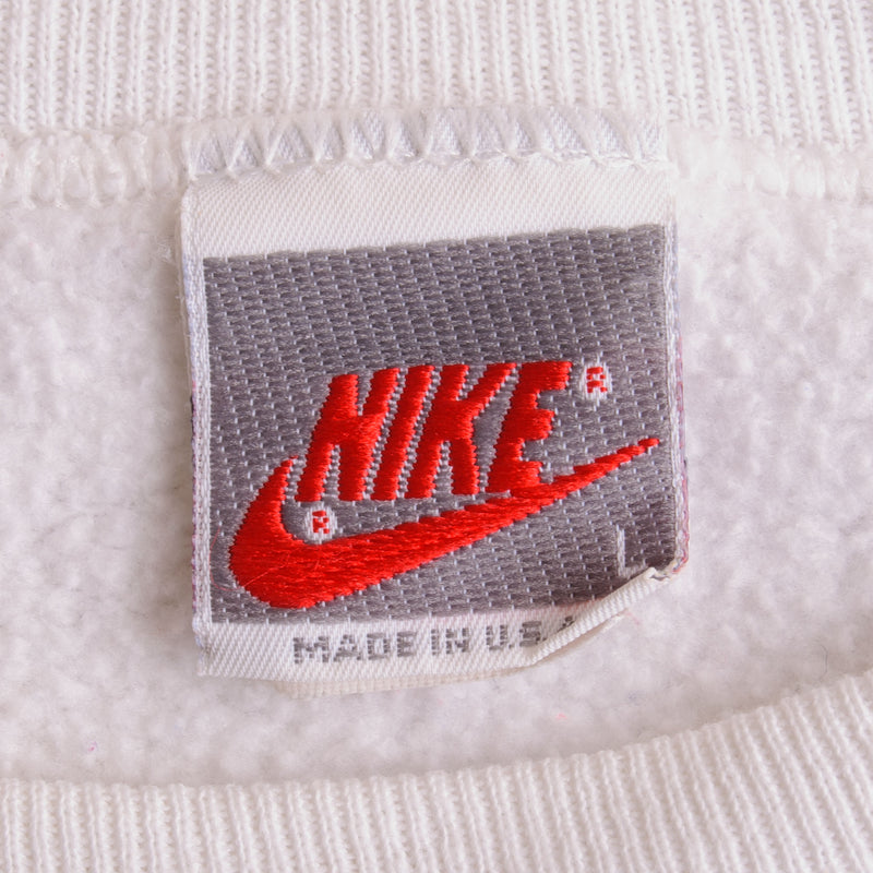 Vintage White Nike Michael Jordan Sweatshirt Early 90s Size Large Made In USA.