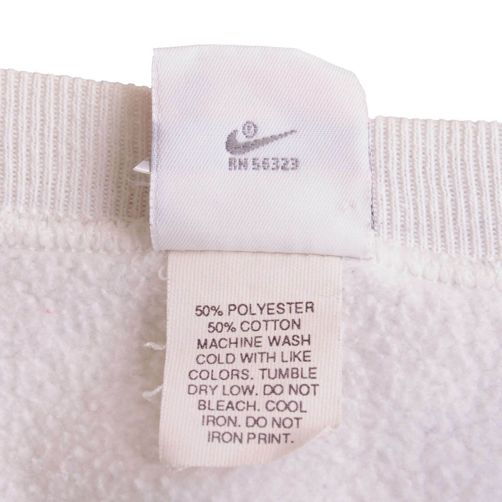 Vintage White Nike Michael Jordan Sweatshirt Early 90s Size Large Made In USA.