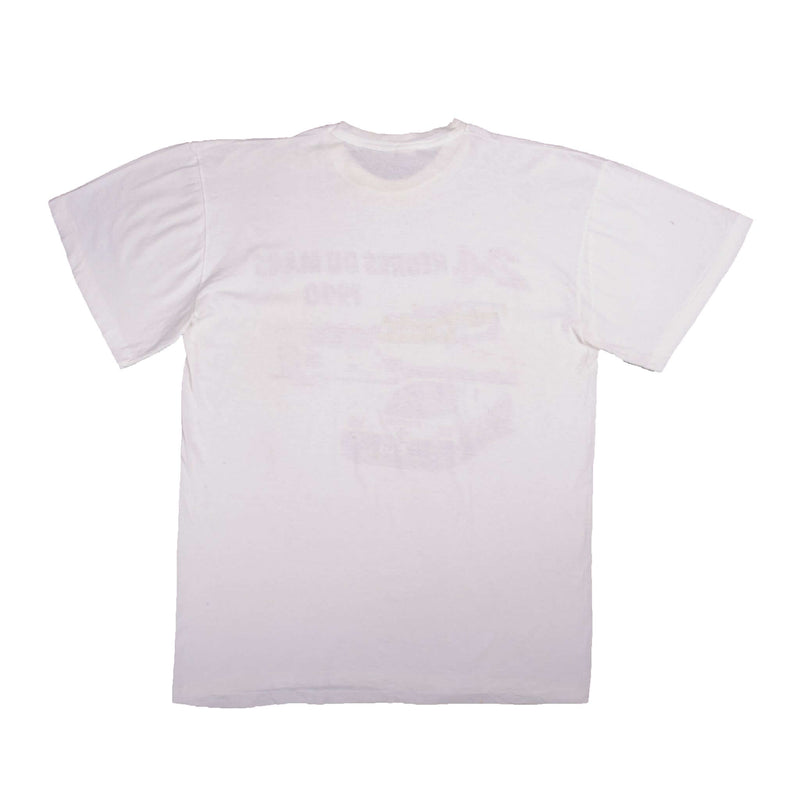Vintage Racing 24 Hours of Mans With Porsche, Toyota, Jaguar From 1990 T-Shirt Size M With Single Stitch Sleeves. Made In Italy