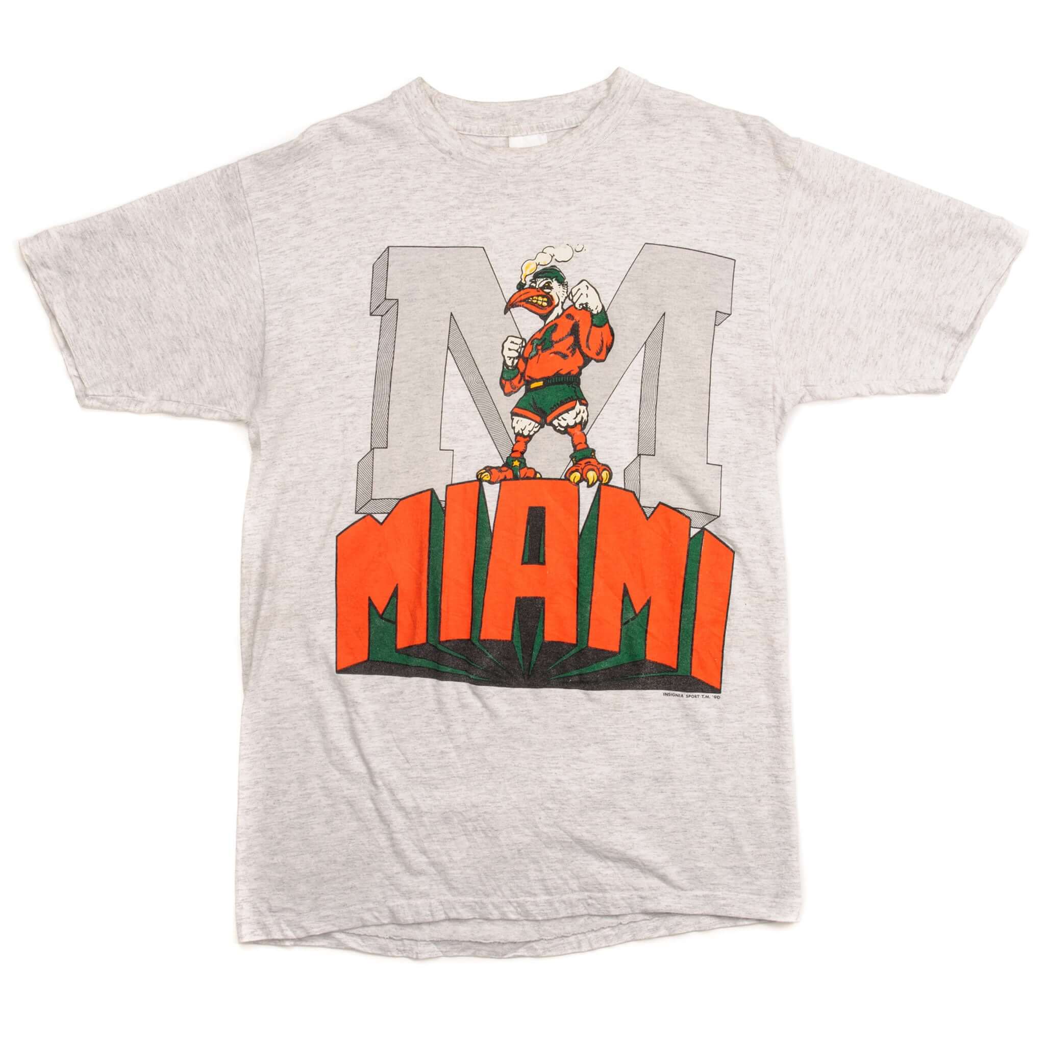 VINTAGE MIAMI HURRICANES TEE SHIRT 1990'S SIZE MEDIUM MADE IN USA