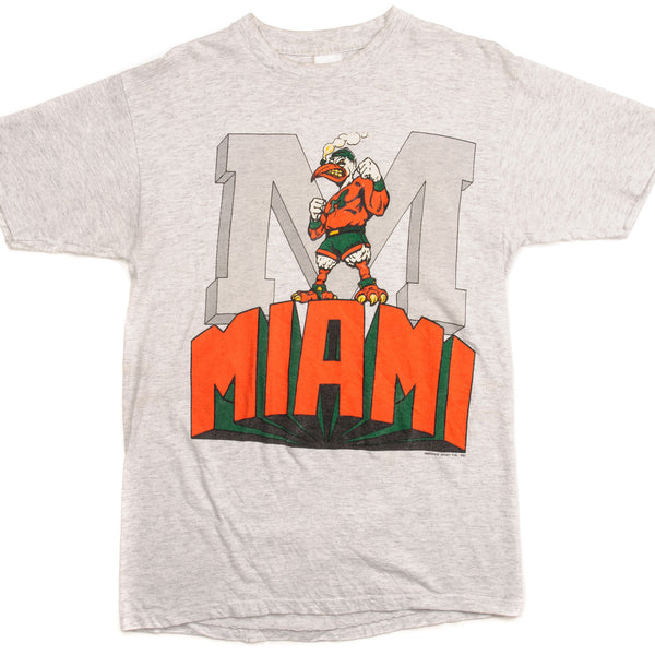 Vintage University of Miami Hurricanes T Shirt Tee Size Xtra 