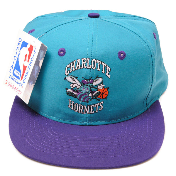 Vintage NBA Official Licensed Charlotte Hornets Cap Deadstock With Original Tag.