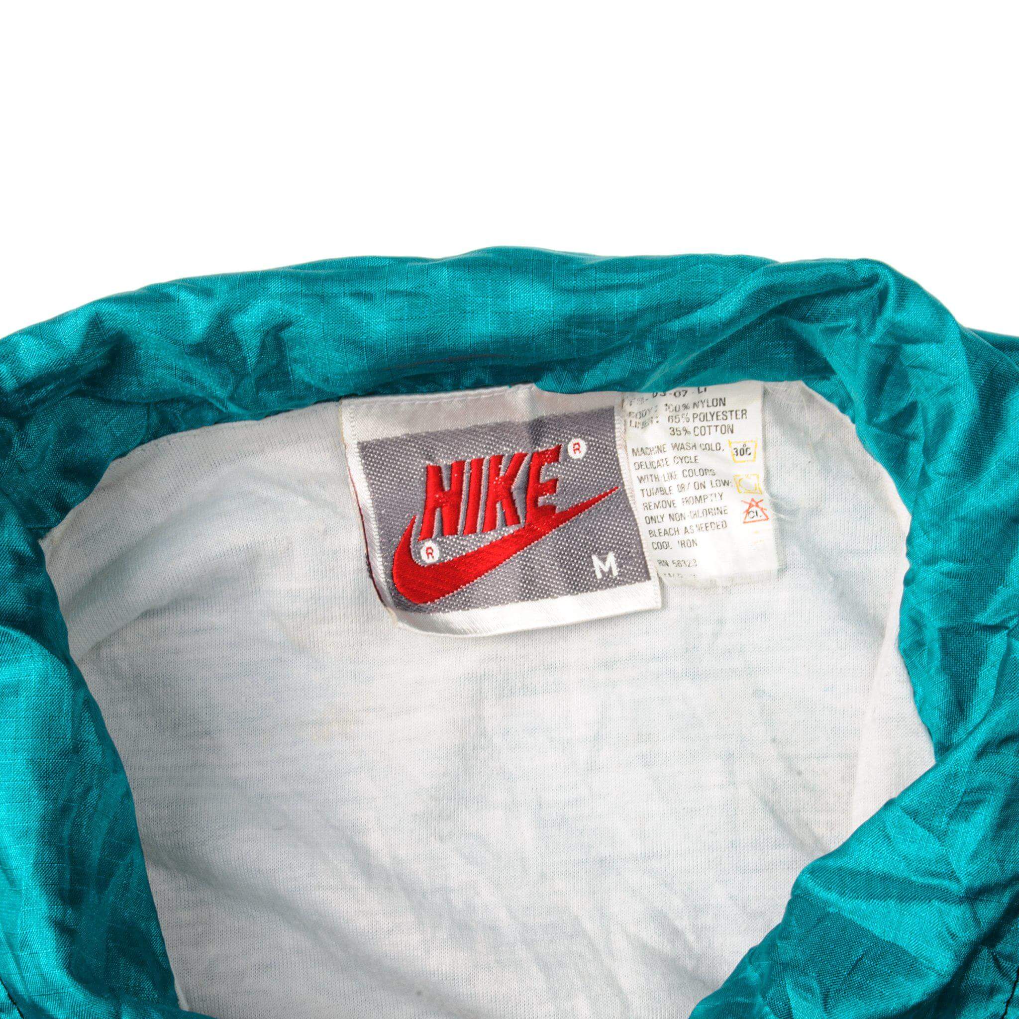 VINTAGE NIKE WINDBREAKER NYLON JACKET 1990S SIZE MEDIUM