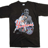 VINTAGE MLB NY YANKEES DON MATTINGLY TEE SHIRT 1989 SIZE MEDIUM MADE IN USA