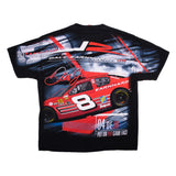 Vintage All Over Print Nascar Dale Earnhardt Jr Tee Shirt 00s Size XLarge