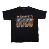 Vintage Harley Davidson Street Heat Napoleon Ohio Tee Shirt 1992 Size L With Single Stitch Made In USA