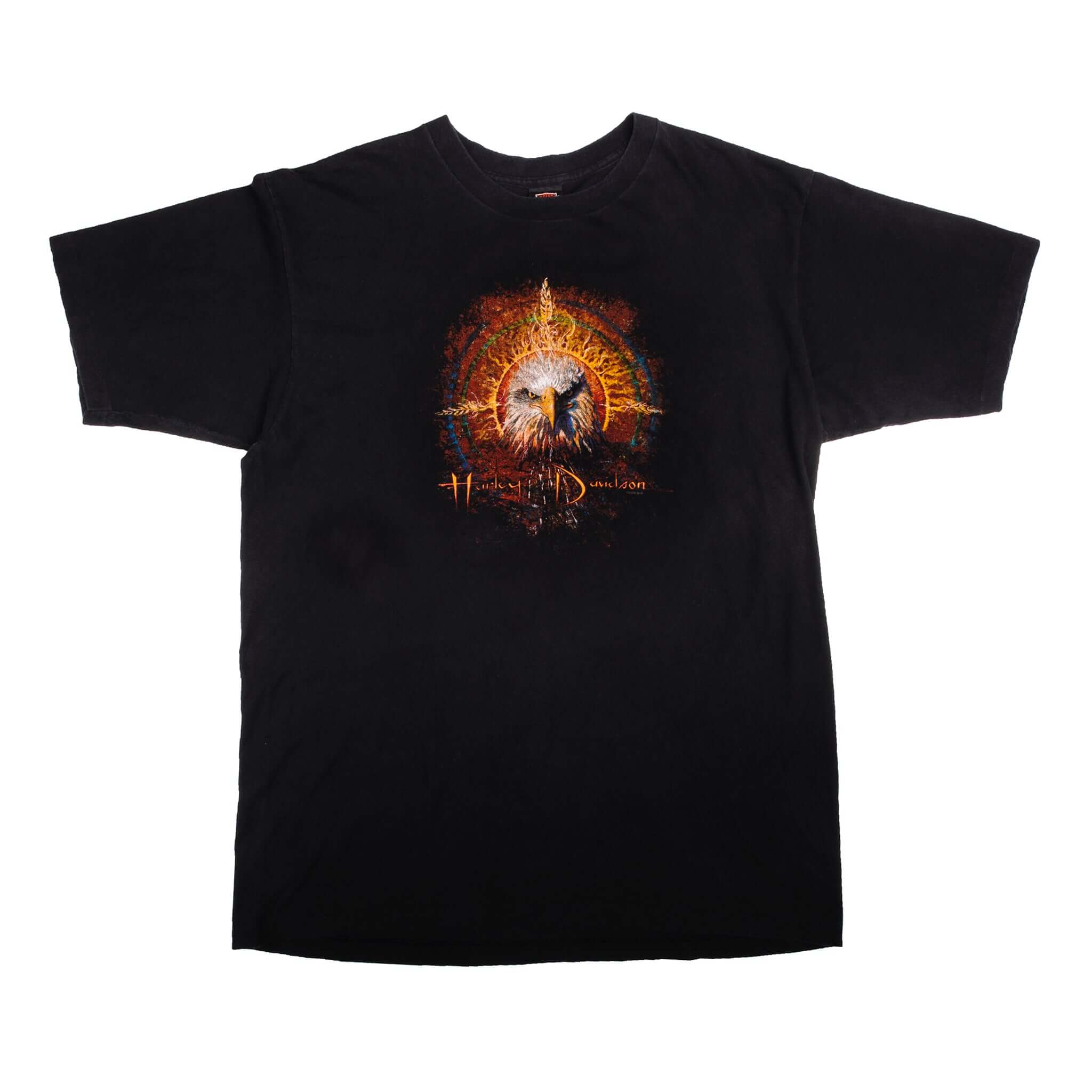 Vintage Harley Davidson Eagle Santa Cruz California Details Tee Shirt 1996 Size XL With Single Stitch Made In USA