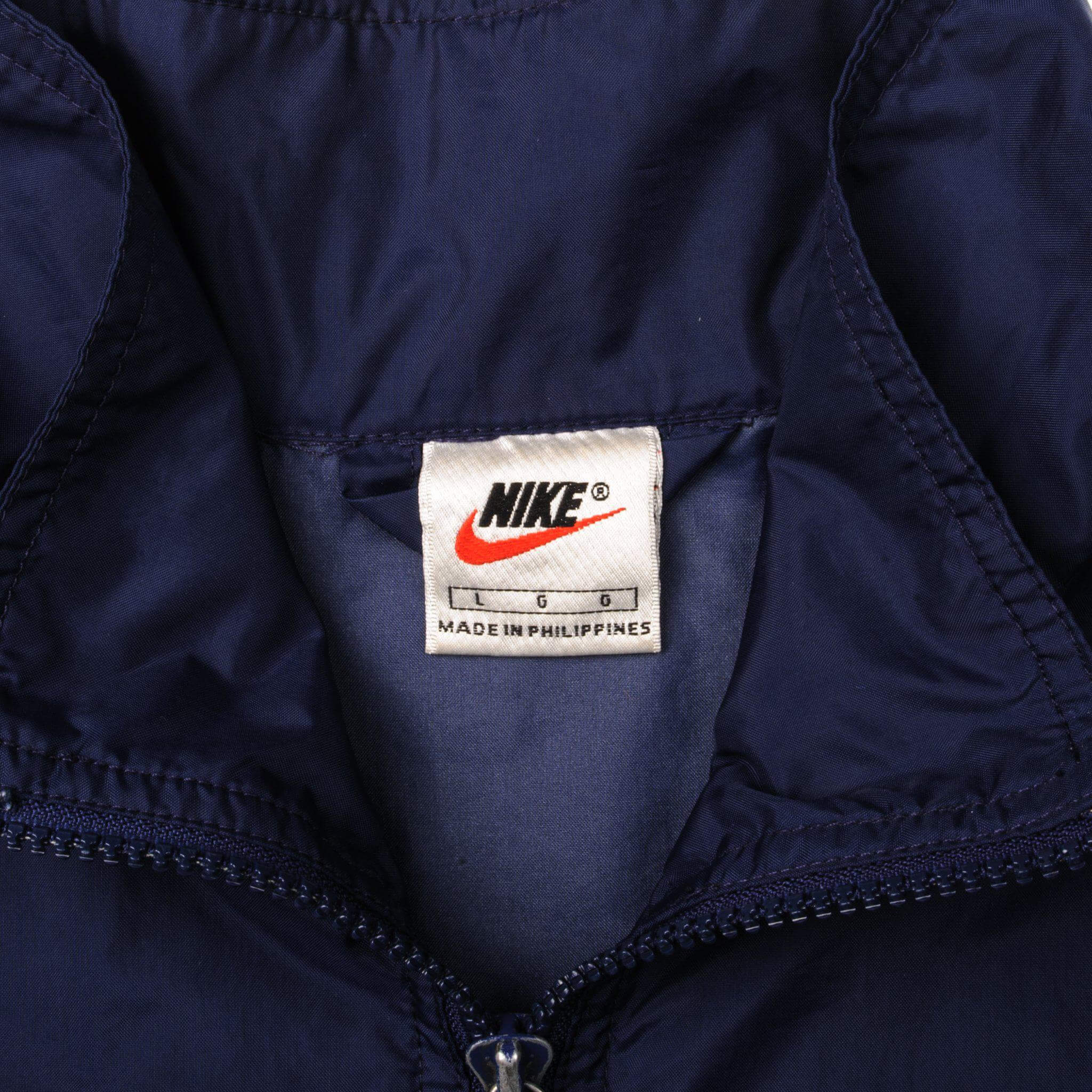 VINTAGE NIKE WINDBREAKER JACKET 1990s SIZE LARGE