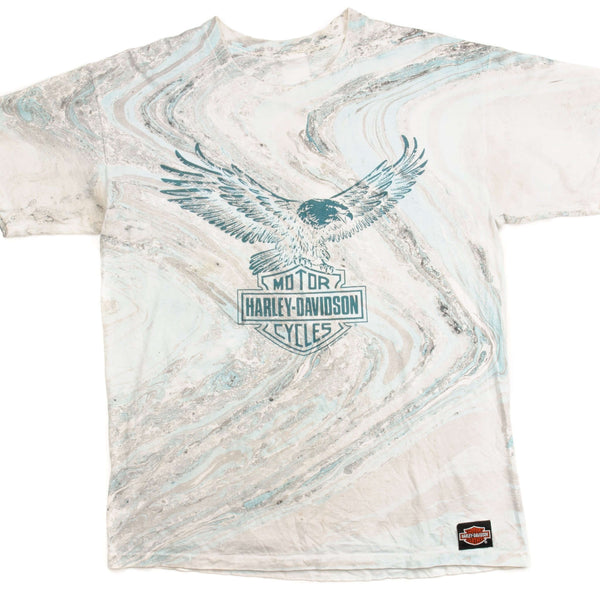 復古 Harley DAVIDSON T 卹 1990 年中號，美國製造