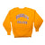 Vintage Yellow Champion BROOKLYN COLLEGE Sweater 90S Size Xlarge. Made In USA.