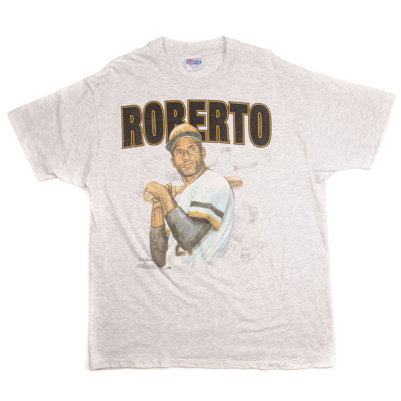 VINTAGE MLB ROBERTO CLEMENTE TEE SHIRT SIZE XL MADE IN USA