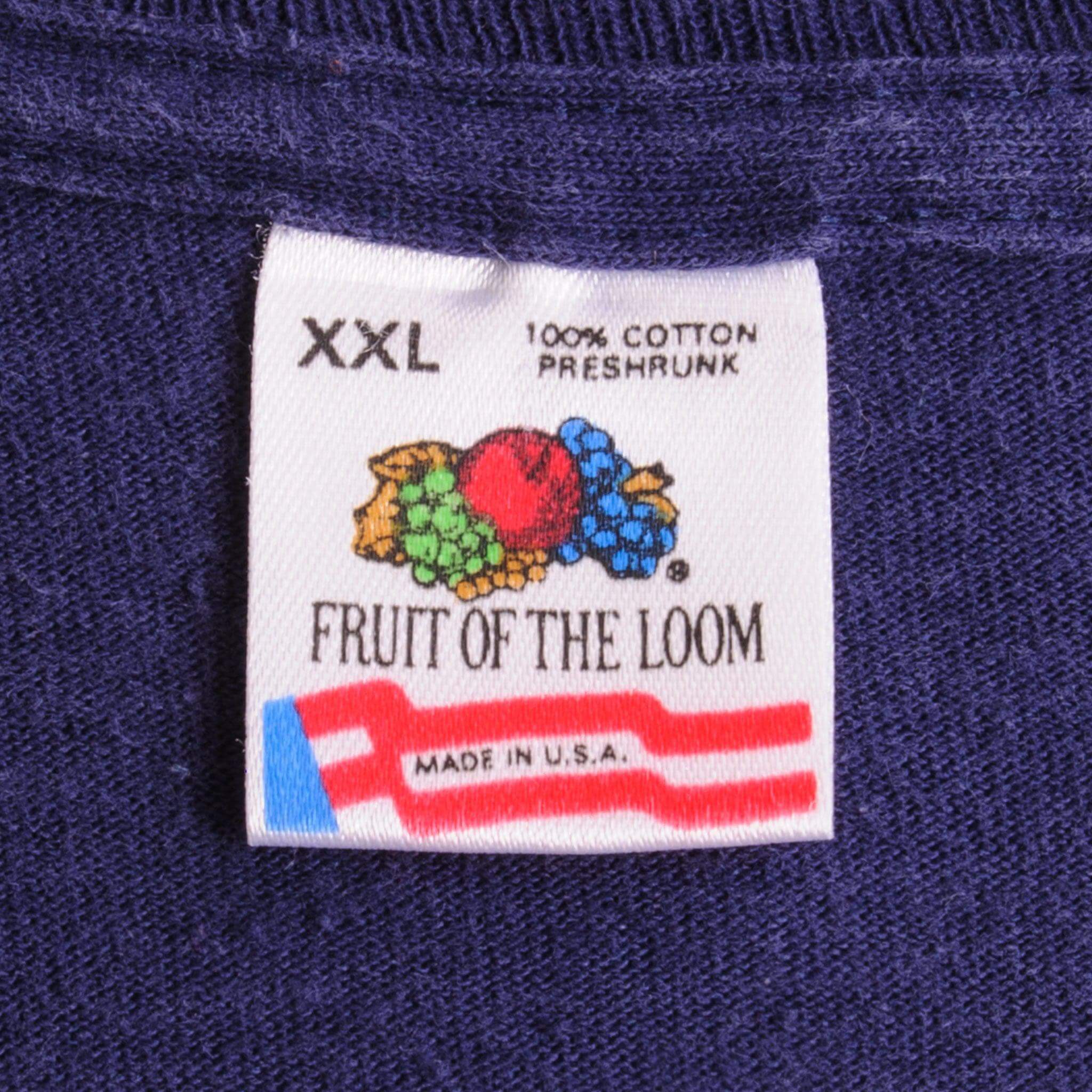 Vintage  Illini University Of Illinois Tee Shirt 90s Size 2XLarge Made In USA With Singe Stitch Sleeves