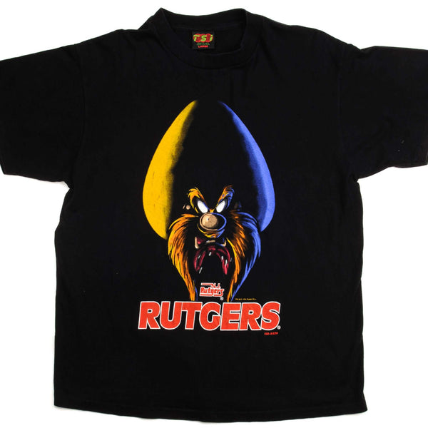 VINTAGE LOONEY TUNES N.J. RUTGERS TEE SHIRT 1994 SIZE LARGE MADE IN USA.