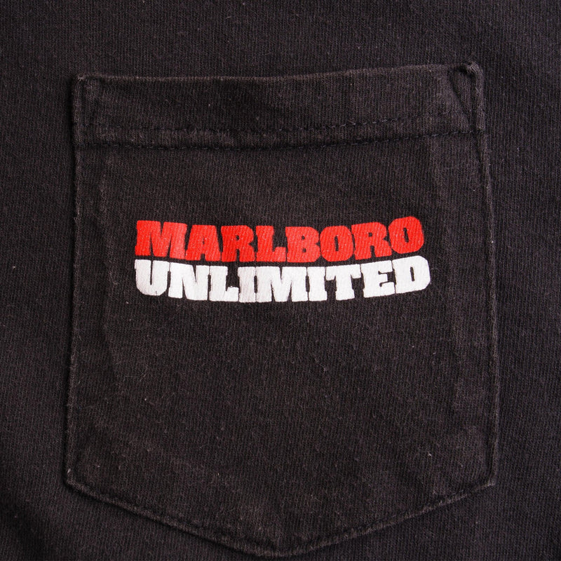 Vintage Unlimited Marlboro Tee Shirt 1990s Size XLarge Made In USA Print in back
