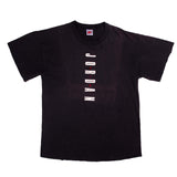 Vintage Black Nike Air Jordan Tee Shirt 1987-1994 Size Xlarge Made In USA. With Single Stitch Sleeves