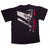 Vintage Black Nike Air Jordan Tee Shirt 1987-1994 Size Xlarge Made In USA. With Single Stitch Sleeves