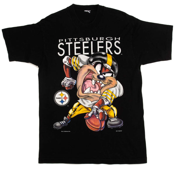 VINTAGE NFL PITTSBURGH STEELERS TAZ TEE SHIRT 1996 SIZE MEDIUM