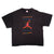Vintage Black Nike Air Jordan Flying Soaring Skying Scoring Tee Shirt 1987-1992 Size Xlarge Made In USA. With Single Stitch Sleeves