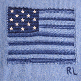 Vintage Ralph Lauren American Flag Knit Sweatshirt Size Small Or Size XL Youth