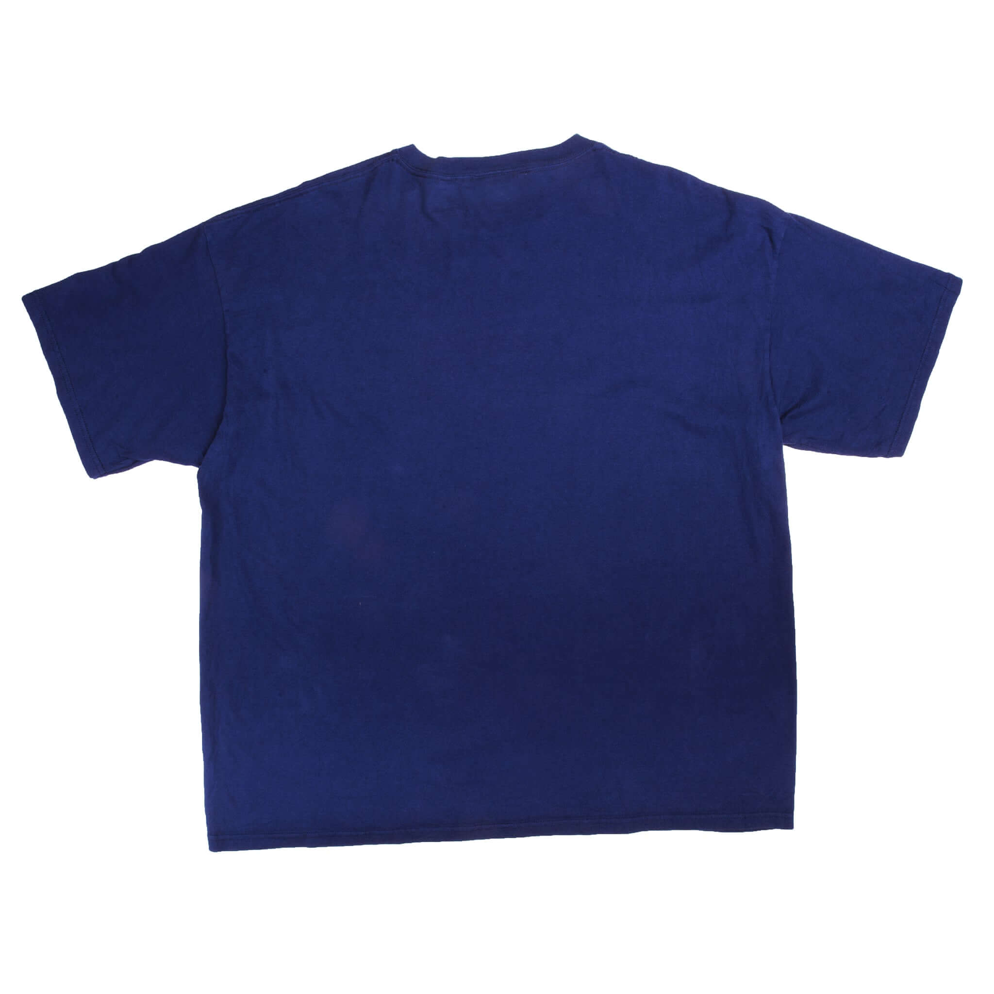 Vintage Blue Nike Middle Swoosh Tee Shirt Late 1990s Size 2Xlarge Made In USA.    