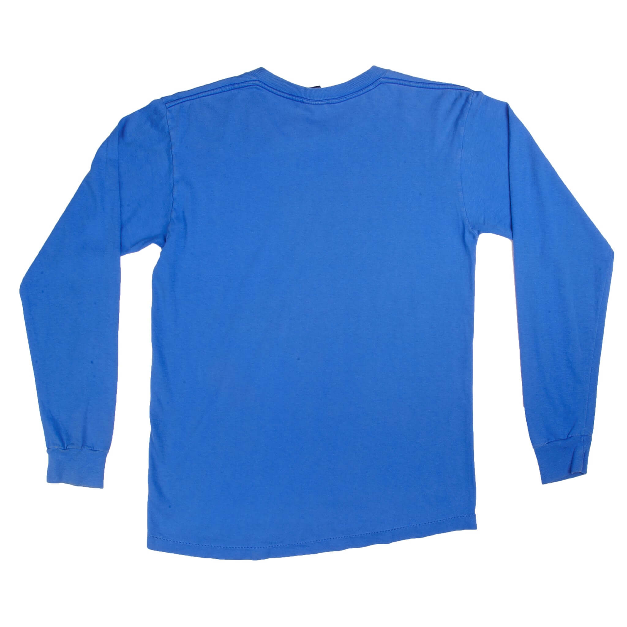 Vintage Blue Nike Just Do It Long Sleeve Tee Shirt 1984-1987 Size S. Made In USA. With Single Stitch. Nike Blue Label