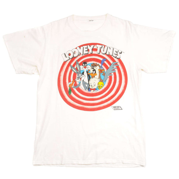 Vintage Looney Tunes Tee Shirt 1989 Size Large. WHITE