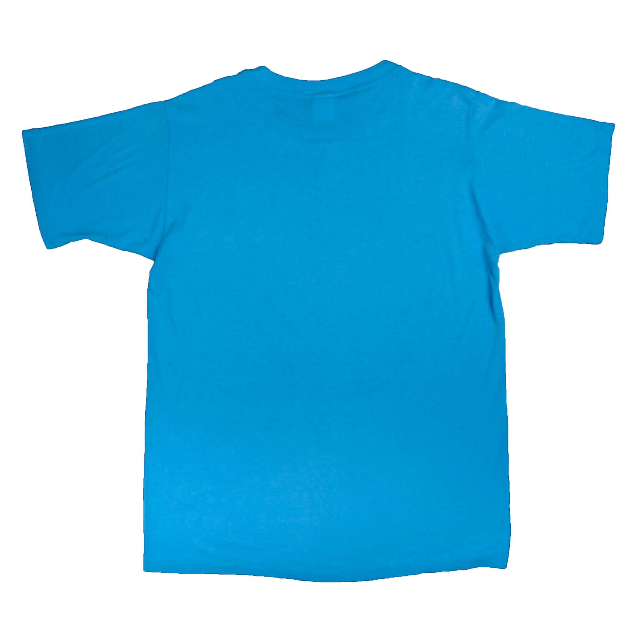 Vintage Blue Nike Big Logo Tee Shirt 1987-1994 Size L Made In USA With Single Stitch Sleeves. Nike Grey Label.