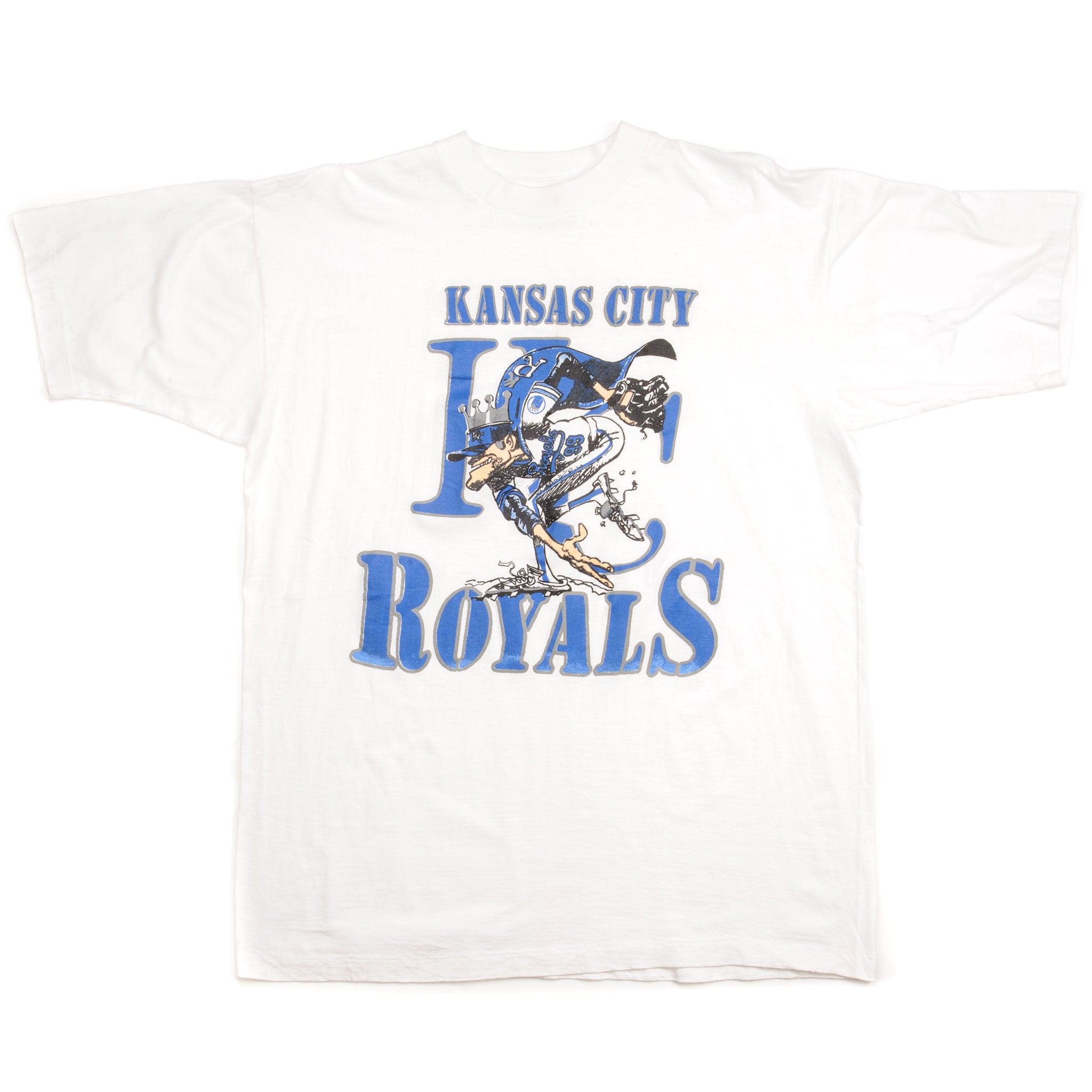 Mr. Royal KC Baseball Vintage White T-Shirt