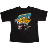 Vintage NFL Jacksonville Jaguars Tee Shirt 1993 Size XL Made In USA. black