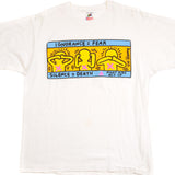 VINTAGE KEITH HARING TEE SHIRT 1990'S SIZE LARGE MADE IN USA