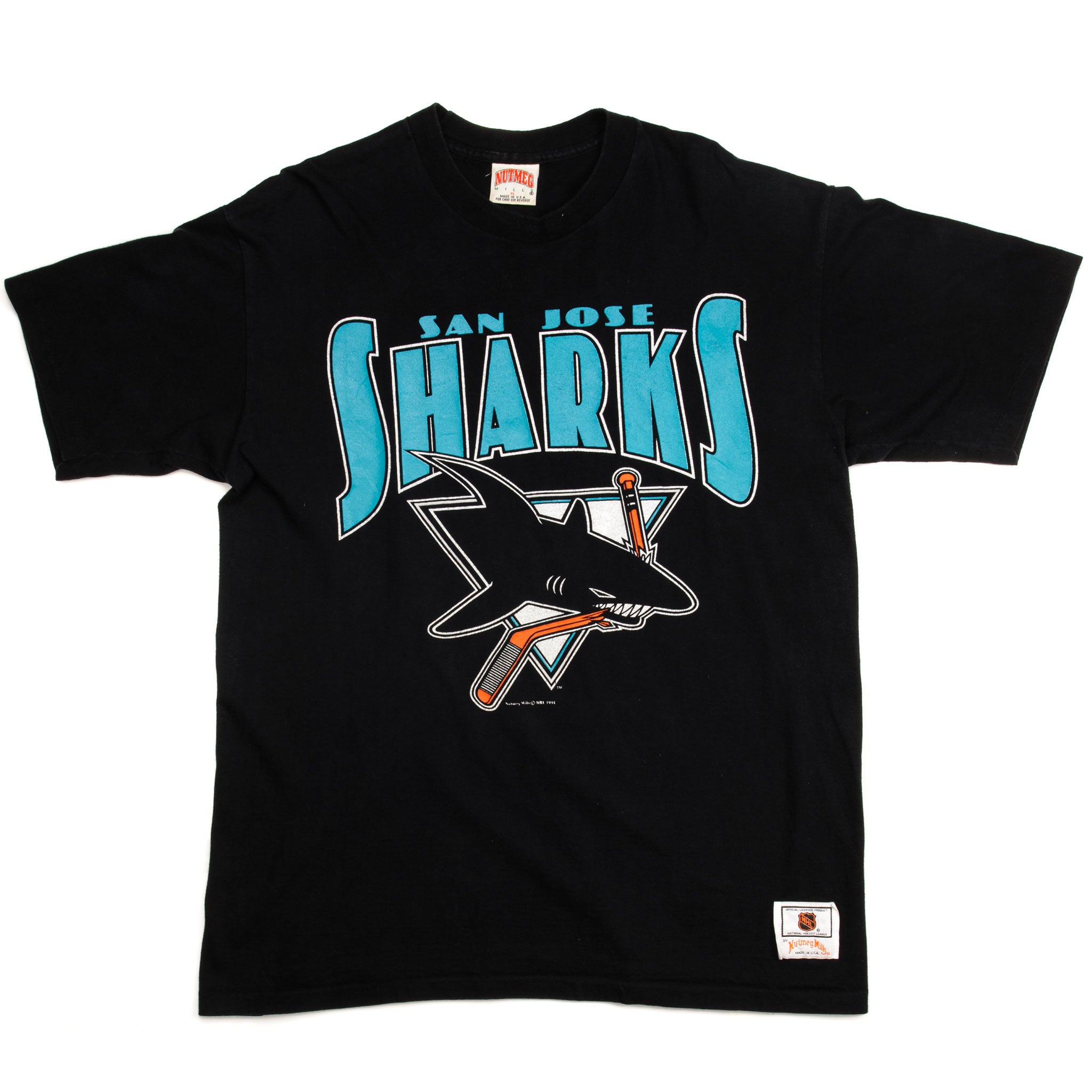 VINTAGE NHL SAN JOSE SHARKS TEE SHIRT 1994 SIZE XL MADE IN USA