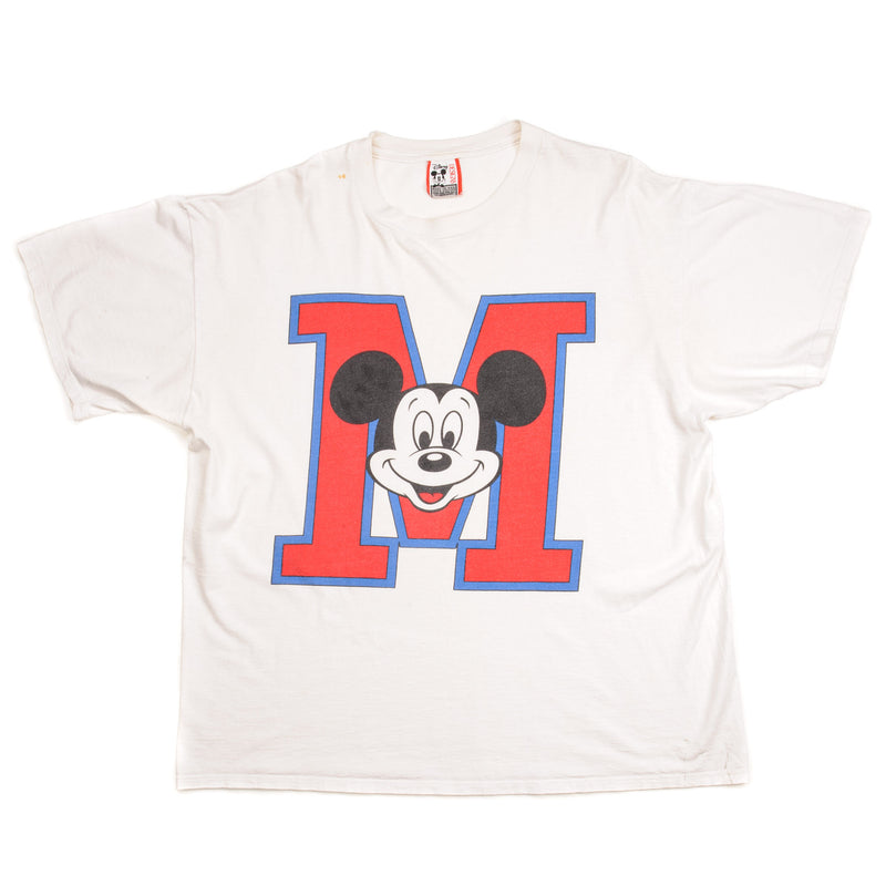 VINTAGE DISNEY MICKEY MOUSE TEE SHIRT SIZE XL MADE IN USA. WHITE