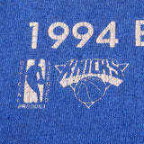 Vintage Blue NBA New York Eastern Conference Champions 1994 Tee Shirt Size XLarge With Single Stitch Sleeves. Made In USA.