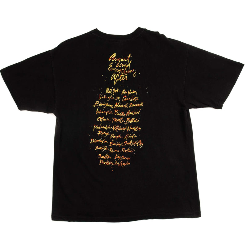 Vintage Counting Crows August And Everything After Tour Tee Shirt 1993 Size Large. BLACK