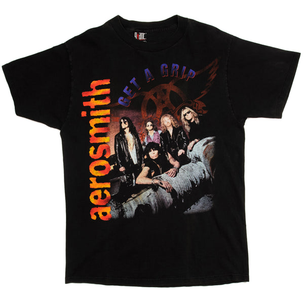 Vintage Aerosmith Get A Grip Tee Shirt 1993 Size Large. BLACK