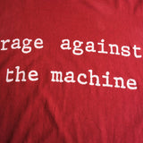 Vintage Rage Against The Machine Tee Shirt 1990S Size Large