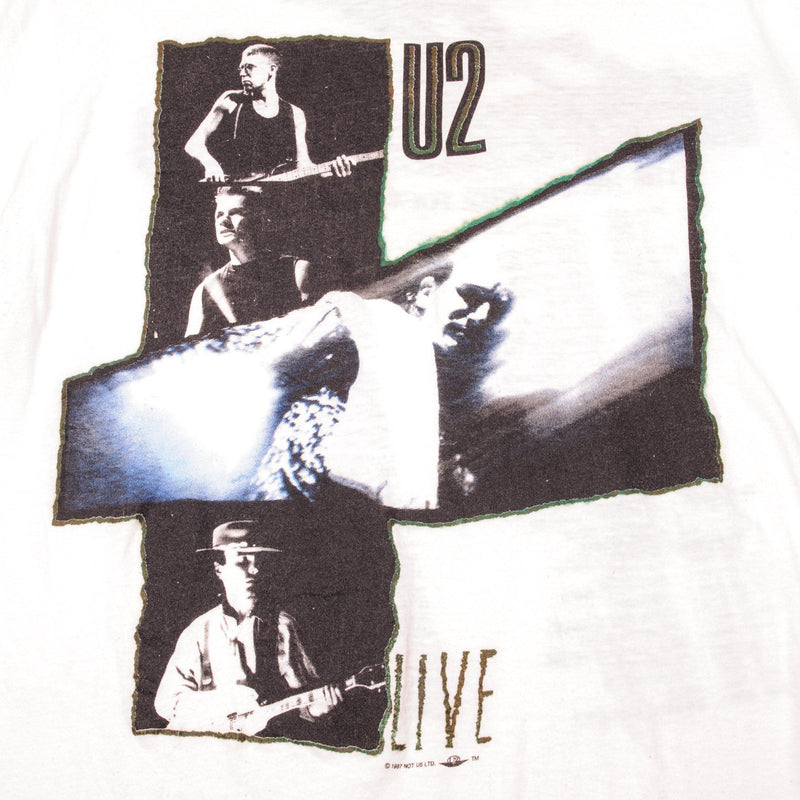 VINTAGE U2 LIVE TEE SHIRT 1987 SIZE LARGE MADE IN USA