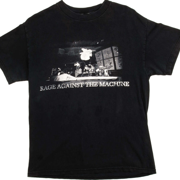 CAMISETA VINTAGE RAGE AGAINST THE MACHINE TALLA MEDIANA FABRICADA EN EE. UU.