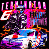 Vintage Nascar Terminator Mark Martin #6 Valvoline Team LEE 1995 Tee Shirt Size Large Made In USA