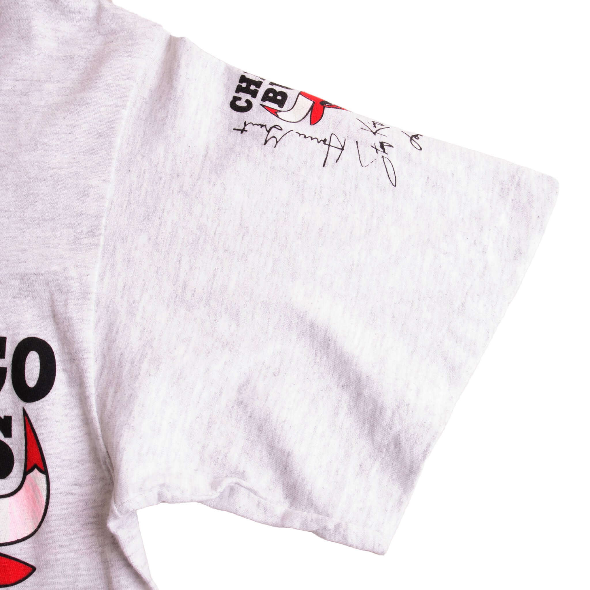 Vintage Grey All Over Print NBA Chicago Bulls 90S Tee Shirt Size Large. Made In USA