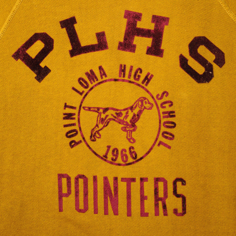 Vintage PLHS Point Loma High School 1966 Pointers Sweatshirt Size Medium Made In USA.