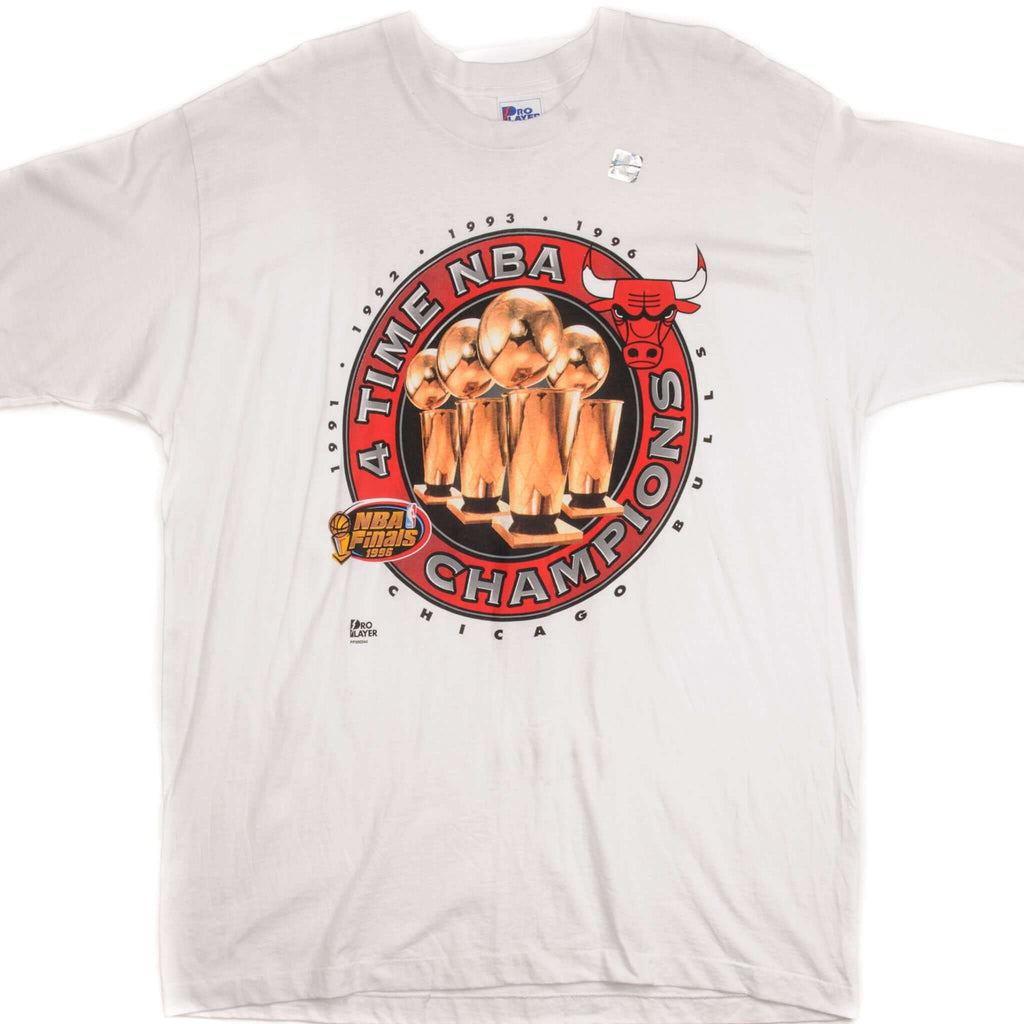 VINTAGE NBA CHICAGO BULLS TEE SHIRT 1996 SIZE XL MADE IN USA