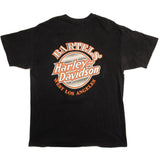 Vintage Harley Davidson Bartel's West Los Angeles Tee Shirt 1995 Size Medium Made In USA. BLACK