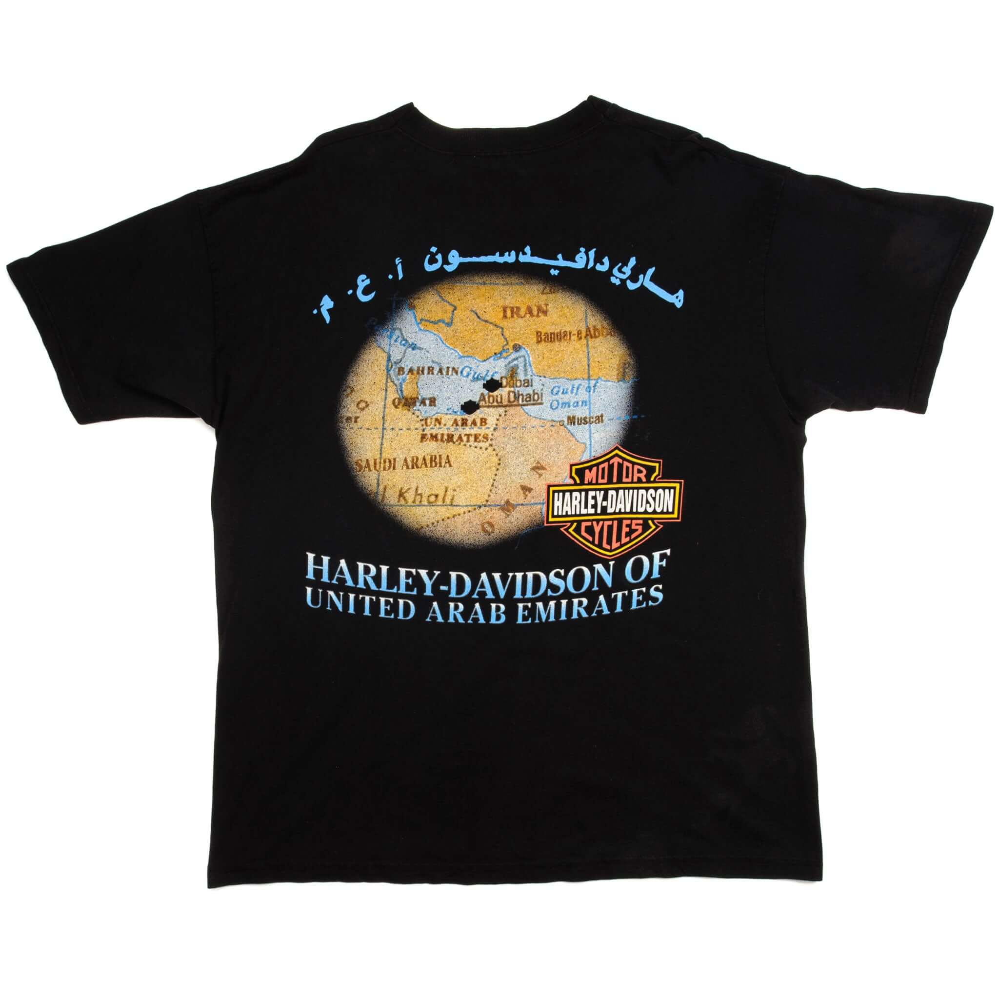 Vintage Harley Davidson One World One Motorcycle Tee Shirt 1996 Size Xl. United Arab Emirates BLACK