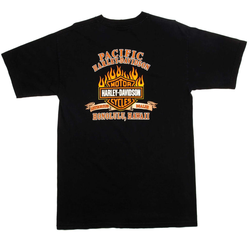 Vintage Harley Davidson Tee Shirt 2001 Size Medium. BLACK