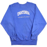Vintage Champion Reverse Weave Owatonna Wrestling Sweatshirt 1990-Mid 1990S Size XL Made In USA. BLUE