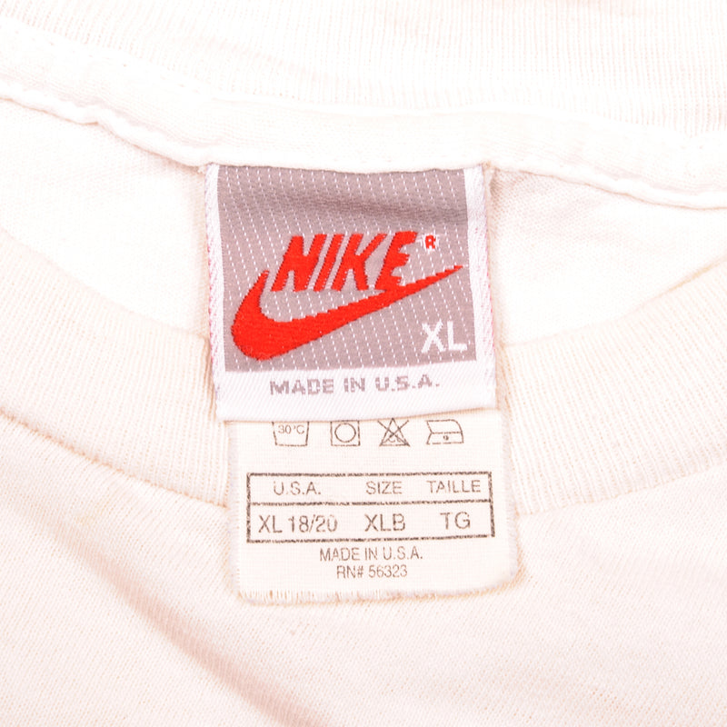 Vintage Nike Air Jordan Tee Shirt 1987-1994 Size Large Made In USA With Single Stitch Sleeves.